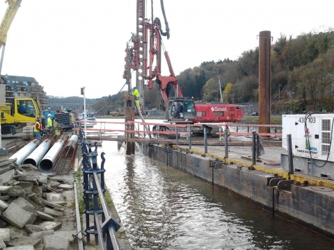 Réalisation de 9 embarcadères sur la Meuse à Dinant