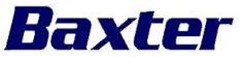 Logo bleu de la marque Baxter sur fond blanc.