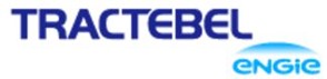 Logo de Tractebel avec le texte bleu et le logo Engie en dessous, sur fond blanc.